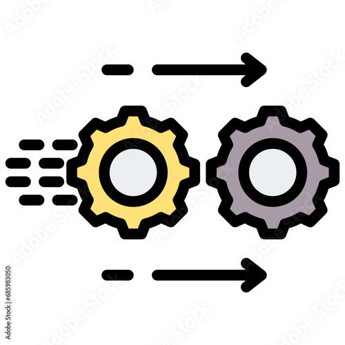 Transition Outline Color Icon