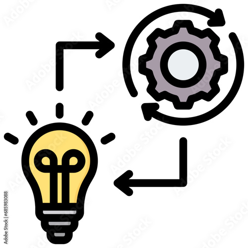 Implement Outline Color Icon