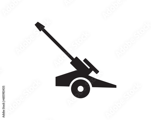 Fotografia Military artillery icon vector symbol design illustration.