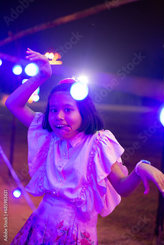 Indian child at festive night