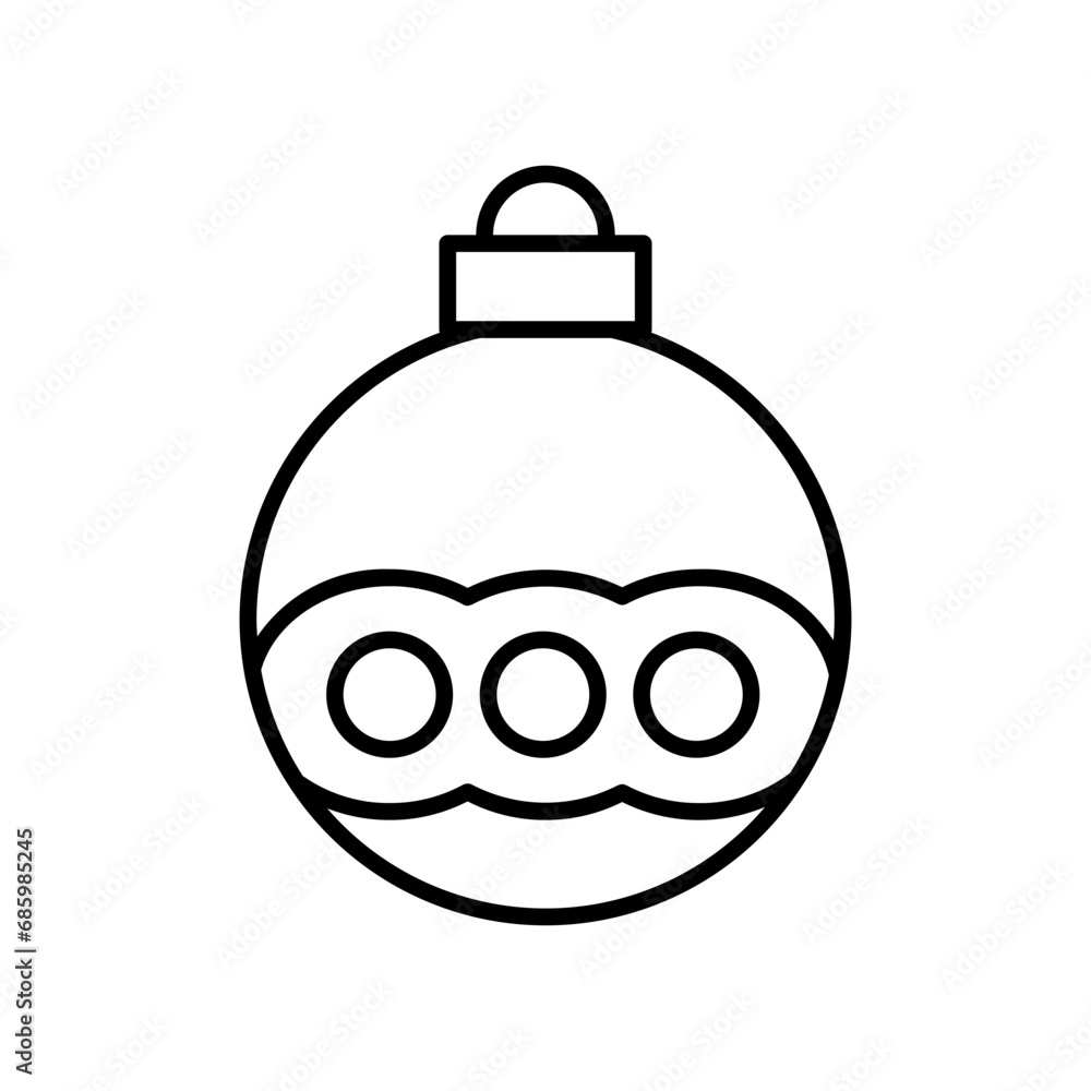 Obraz premium bauble line icon