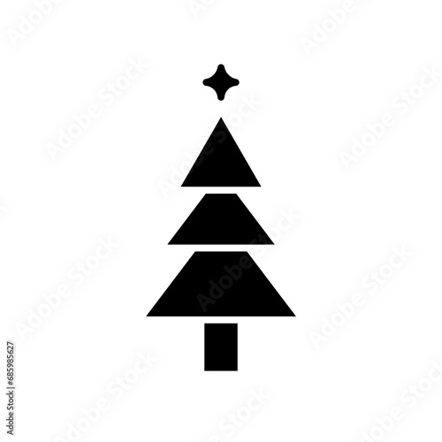 christmas tree glyph icon