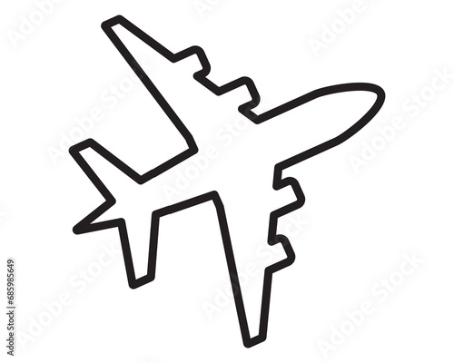 Plane transport icon vector symbol design illustration