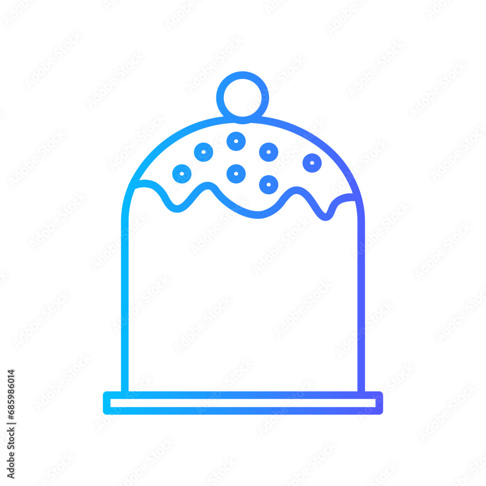 pudding gradient icon