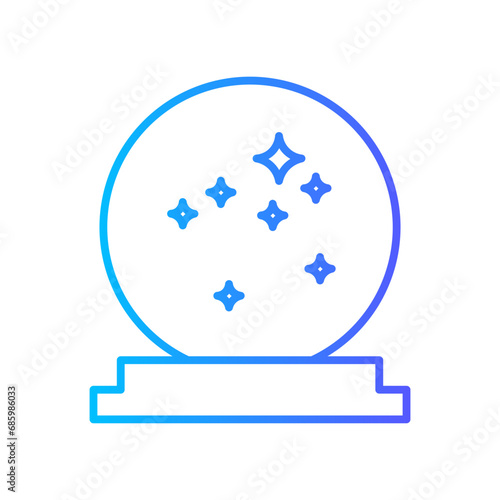 snow globe gradient icon