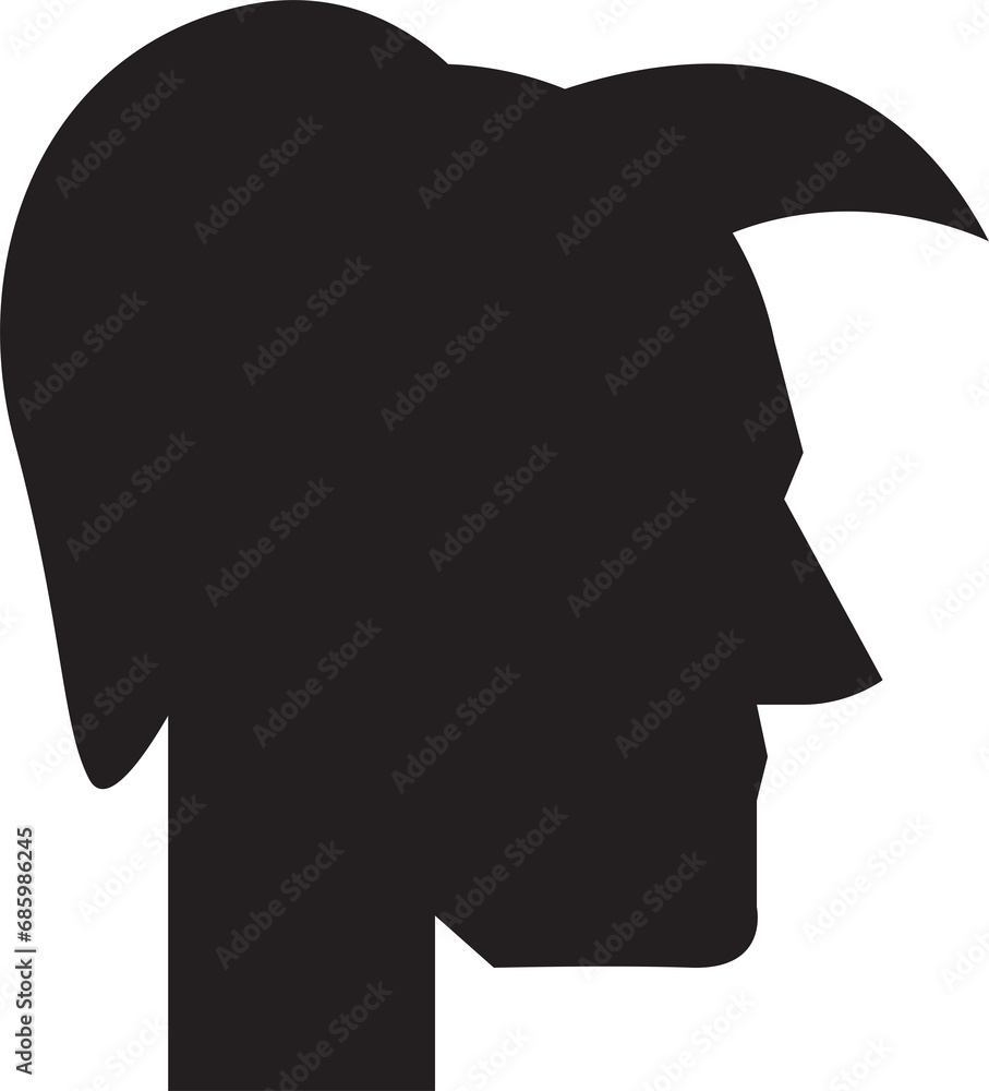 Human Face Side View Avatar
