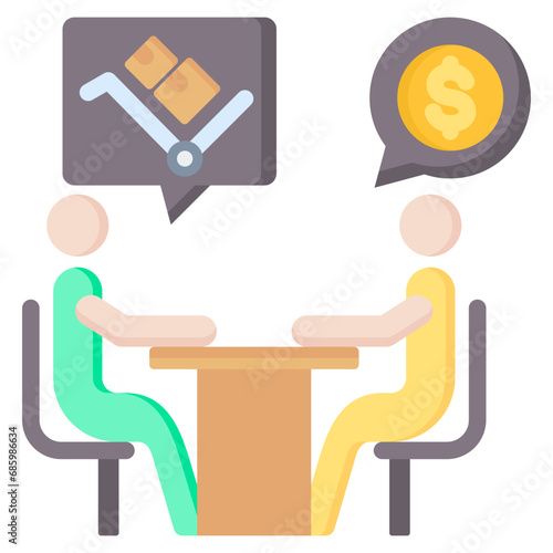 Negotiation Flat Icon