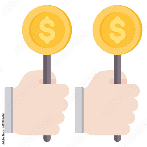 Bid Flat Icon