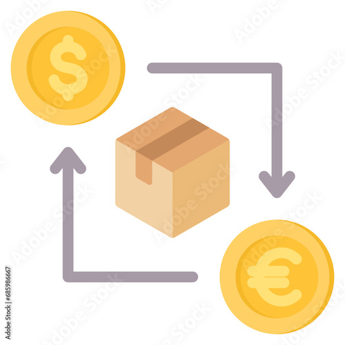 Arbitrage Flat Icon