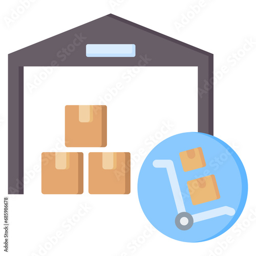 Warehouse Flat Icon