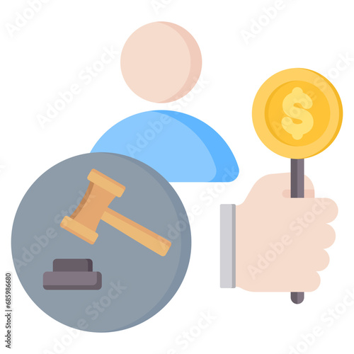 Auction Flat Icon