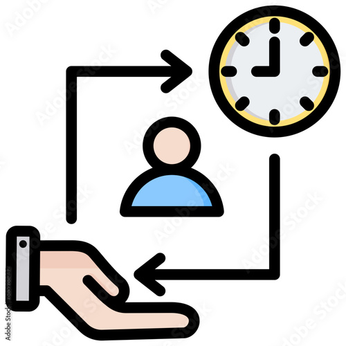 Dedication Outline Color Icon