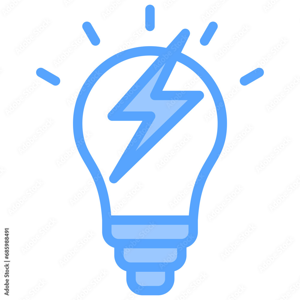 Electricity Blue Icon Electricity Blue Icon