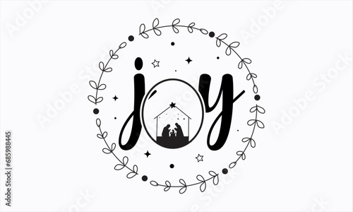 Nativity Christmas Round ornaments SVG Design, Jesus Christmas Round ornaments SVG, Jesus is the reason for the season, Joy to the world the lord has come