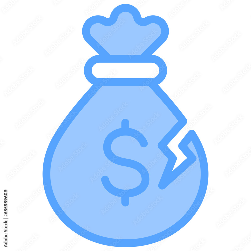 Bankrupt Blue Icon Bankrupt Blue Icon