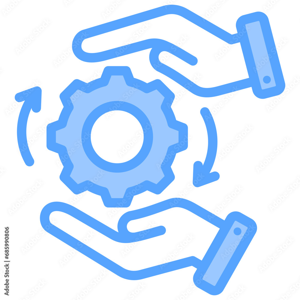 Process Blue Icon Process Blue Icon