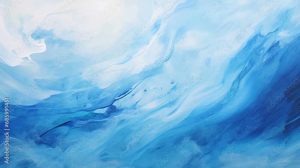 abstract blue and white painting background