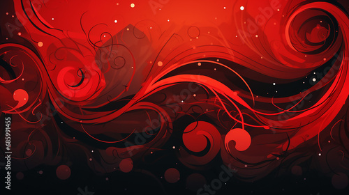abstract Christmas background in red and black