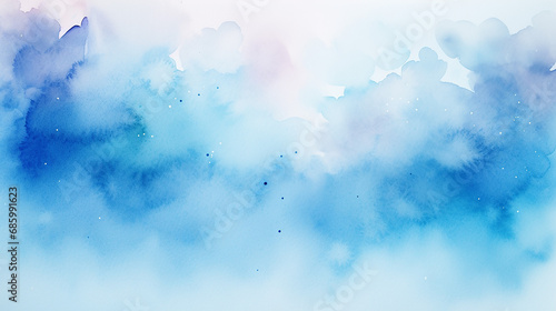 beautiful blue watercolor background