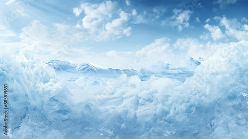 beautiful winter ice wallpaper blue background © Petruk