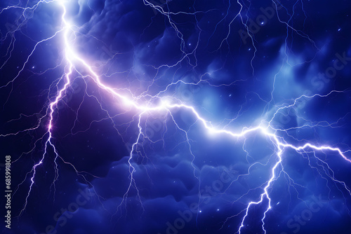 beautiful abstract blue lightning bolt background