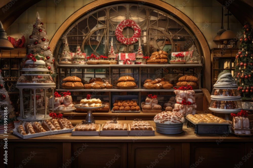 Bakery Christmas display