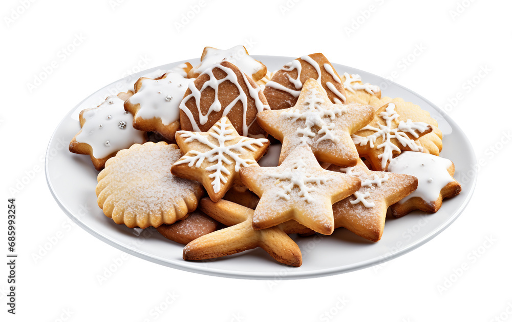 Sugar Cookies in Homemade Delight on Transparent Background