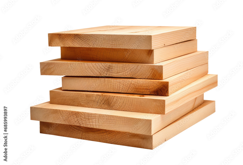Wooden boards isolated on transparent background Wooden boards isolated on transparent background