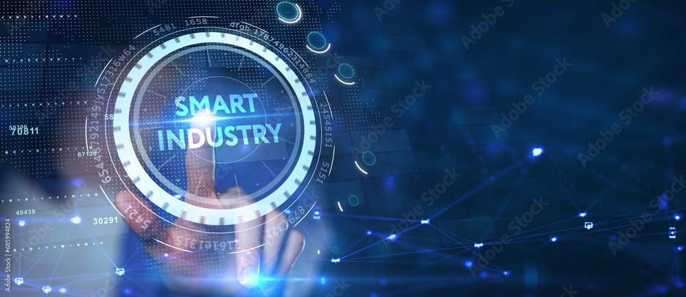 Smart industry 4.0 manufacturing technology concept. Smart industry 4.0 manufacturing technology concept.