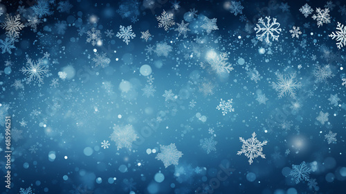 winter snowflakes background © Petruk