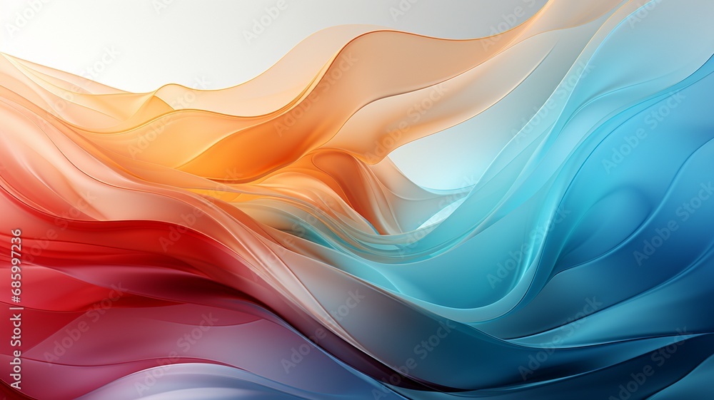 Obraz premium 赤と青の明るいデジタル抽象背景