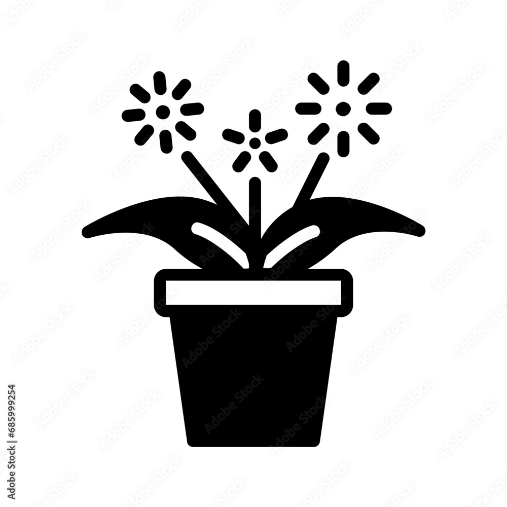 solid black icon for Wispy flower solid black icon for Wispy flower