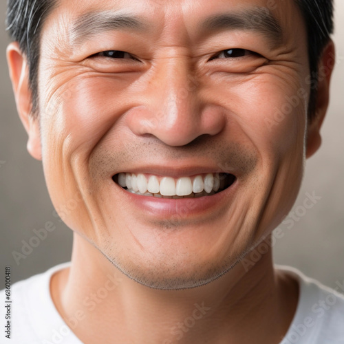 おじさんの白い歯