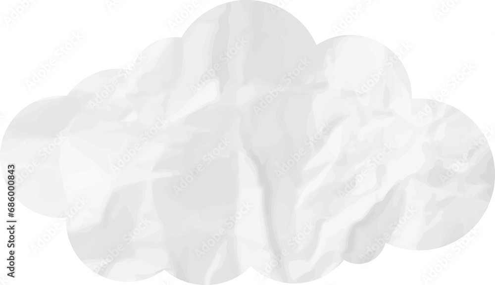 cloud paper wrinkled cloud paper wrinkled