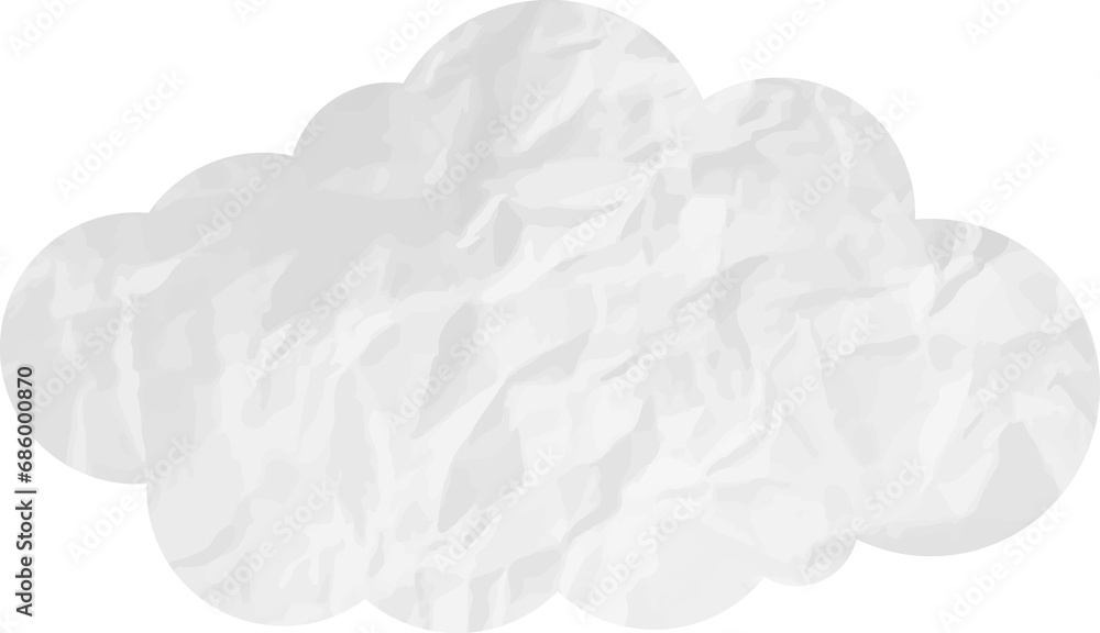 cloud paper wrinkled cloud paper wrinkled