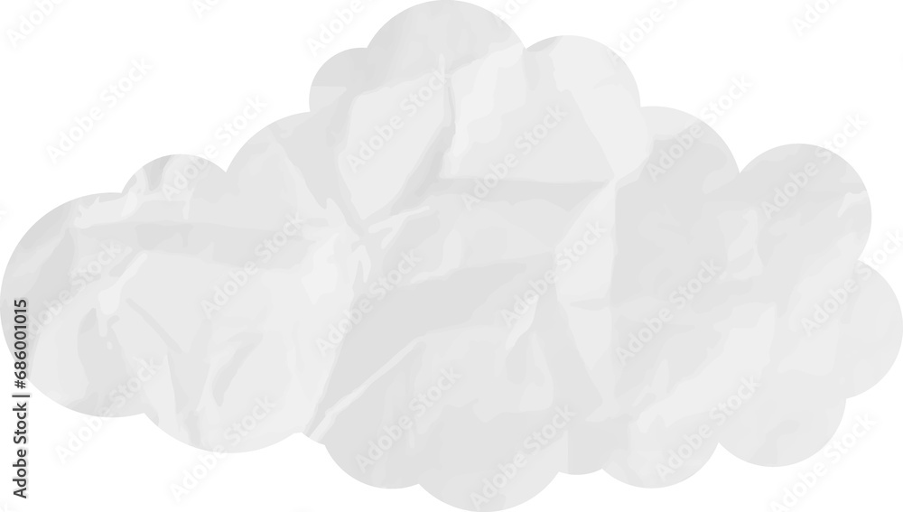 cloud paper wrinkled cloud paper wrinkled