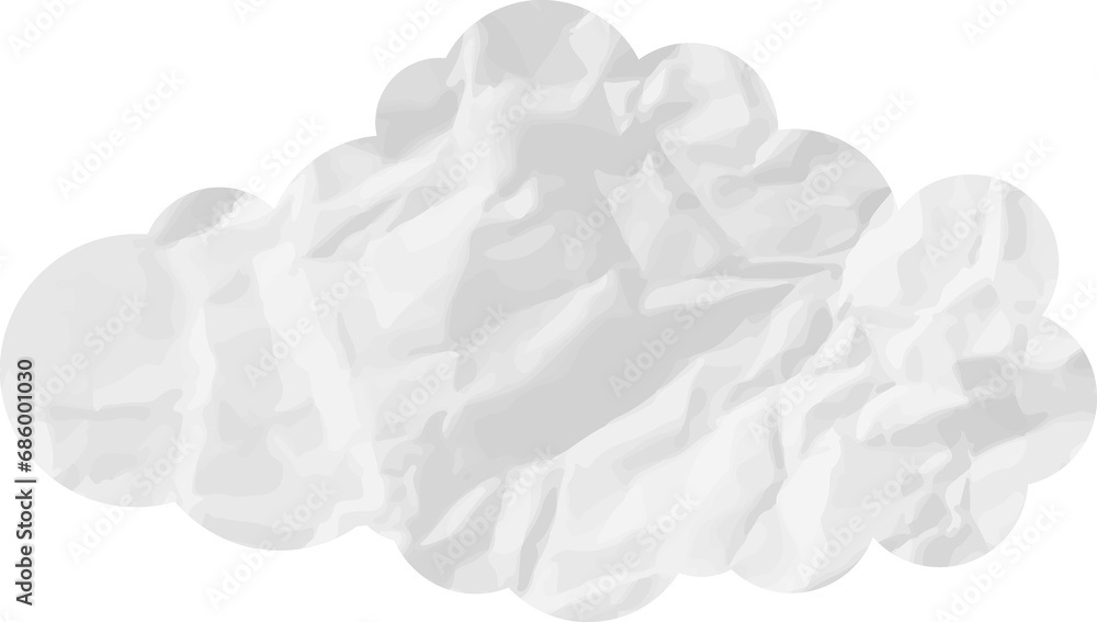 cloud paper wrinkled cloud paper wrinkled