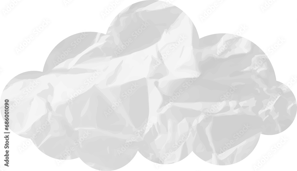 cloud paper wrinkled cloud paper wrinkled