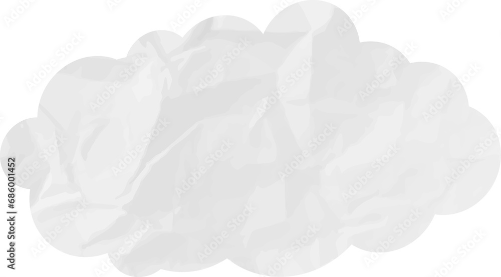 cloud paper wrinkled cloud paper wrinkled
