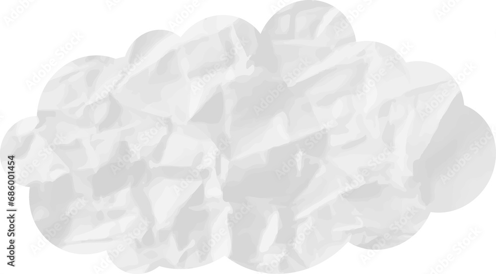 cloud paper wrinkled cloud paper wrinkled