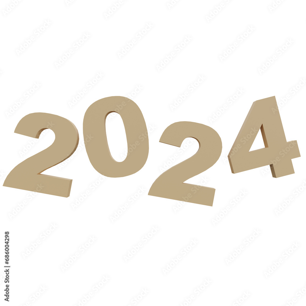 3D New Year 2024