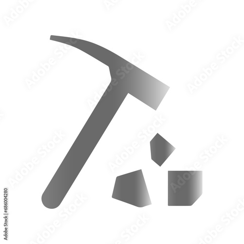 silver hammer icon