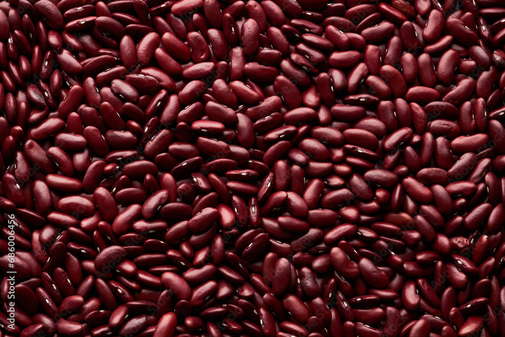 Top view background image of red beans with grain texture, copy space Top view background image of red beans with grain texture, copy space