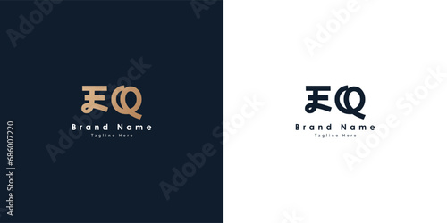EQ logo design in Chinese letters photo