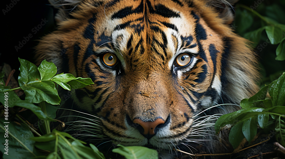 Fototapeta premium Tiger in grass