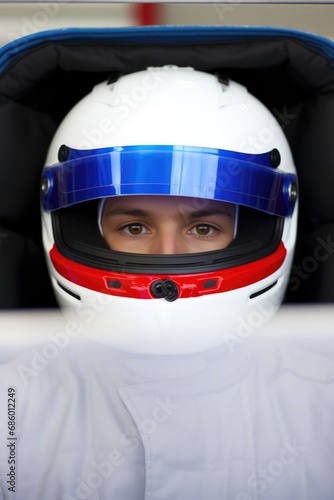 Racer in a helmet © piai