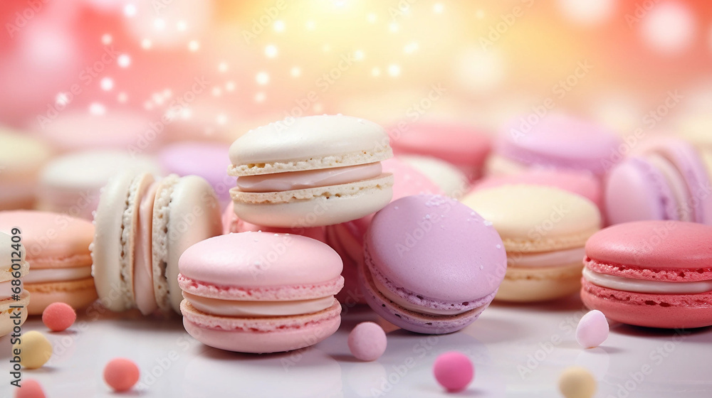 colorful macaroons on a wooden table colorful macaroons on a wooden table