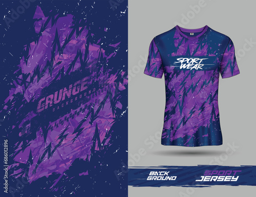 Tshirt template for extreme sports grunge background racing jersey design soccer jersey