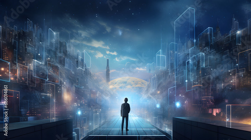 Digital transformation concept. generative ai.