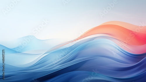 Colorful Abstract Waves Digital Art Design Wallpaper